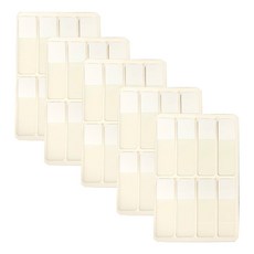 懶人白簡約標籤 5入, 1套