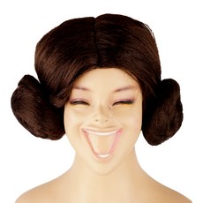 Partyzzang 羊毛假髮, 棕色的, 1個