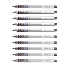 MITSUBISHI UNI KURU TOGA 自動鉛筆 銀色, 0.5mm, 10個