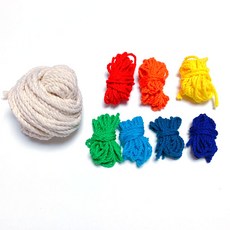 彩虹繩結編織手作DIY套組, 1套, 混合色