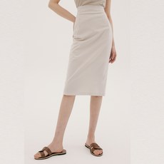 REORG FSK LINEN BACK SLIT 透氣半身裙