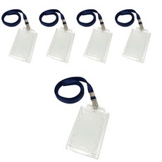 Joil Tech 103 直式證件套 + 掛繩組, 單一顏色(證件套), 深藍色(掛繩), 5套