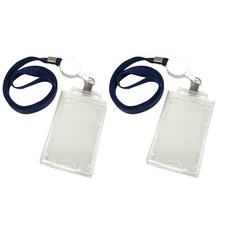 JOILTECH 103 直式證件套 + 伸縮扣 + 頸繩組, 單一顏色(證件套, 伸縮扣), 深藍色(頸繩), 2套