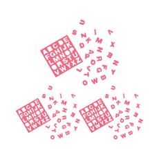 EnO Palette Edu Magnet Play 英文大寫字母紅色, 3個, 26件