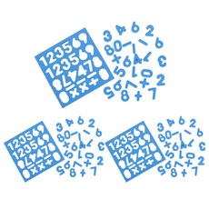 EnO Palette Edu Magnet Play Number Blue, 3個, 26件