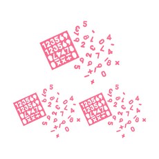 EnO Palette Edu Magnet Play Numbers Red, 3個, 26件