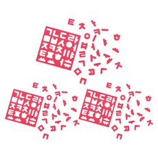 EnO Palette Edu Magnet Play Hangul Red, 3個, 24件