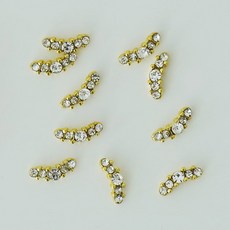 美甲飾品 16款設計, 疊層圓形水晶, 10個