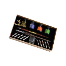 MAD STAMP 經典玻璃蘸水筆套組 NFP22-2, 12種, 棕色的