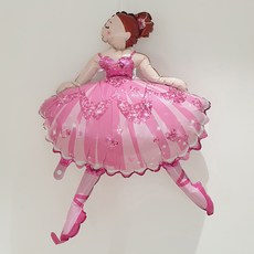 헬로유니버스 발레리나 풍선, 핑크, 1개