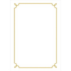 丹尼爾文具 燙金印刷 NO 02 獎狀紙, 白色, 100個