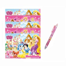 1977 ATTO 迪士尼公主素描本 5p + 可擦筆隨機套組, B4 (250 x 345 毫米)