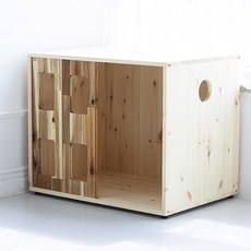 Wood & Sewing 寵物狗原木滑門屋, 單一顏色, 1個