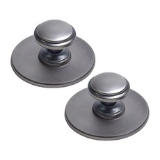 把手世界 Ildan 圓盤家具把手 銀色 小, 2個