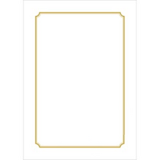 Daniel Stationery 友賢產業 燙金獎狀紙 180g, 100個, no04白色