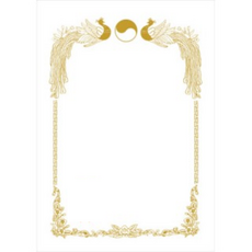 Daniel Stationery 友賢產業 燙金獎狀紙 180g, 100個, no22白色