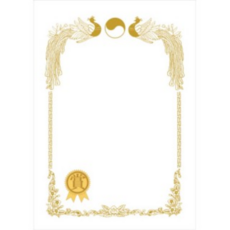 Daniel文具 Woohyun產業 金獎獎狀用紙 180g, 100張, no22白色, 100個