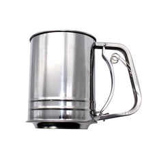 ehomebaking 不鏽鋼半自動雙層麵粉篩, 1個