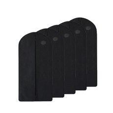 阿莫蘭娜 高級不織布衣物防塵套 L尺寸 黑色, 5入, 1個