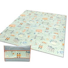 COMMANDO Landmark 雙面防水塗層露營墊 + 專用收納袋, 薄荷綠