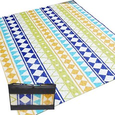 COMMANDO 印花雙面防水露營墊+收納袋, 混色