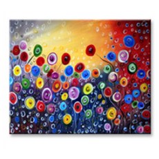명화그리기 DIY 유화 그림 세트 I94 일러스트 300 x 400 mm, G19 꽃들의 향연, 1개