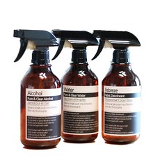 Romantic November 棕色噴霧瓶 黑色噴頭 520ml 3入組, 1套, 標籤2白色