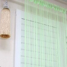 커텐클럽 무지 실커튼 2p, 민트