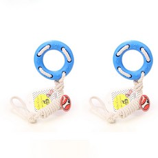 요기쏘 강아지 튜브형 터그 장난감, 블루, 2개