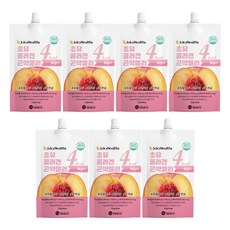 미쁨생활건강 쥬시헬시 초유 콜라겐 곤약젤리 복숭아 7개입, 840g, 1세트