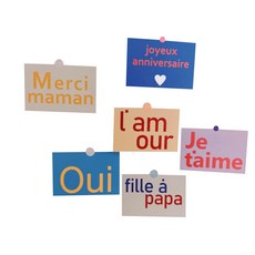 情感明信片套組 6, 混色, 1套