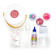 Hiyagage粉色公主史萊姆DIY組, 1套, 混色