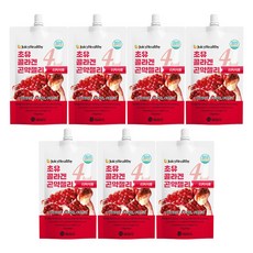 미쁨생활건강 쥬시헬시 초유 콜라겐 곤약젤리 리치석류 7개입, 840g, 1개