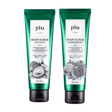 plu Fleur Original 身體磨砂椰子 200g + 石榴 200g 套組, 1套