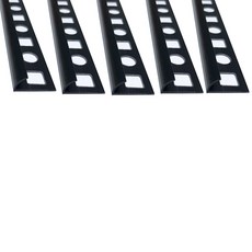 미성비드 PVC몰딩 곡형몰딩 라운드몰딩 블랙 10mm, 5개