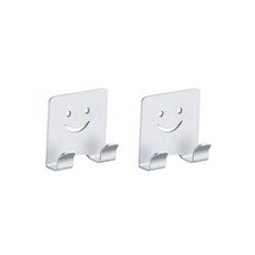 어가네닷컴 알루미늄 다용도걸이, 실버, 2개