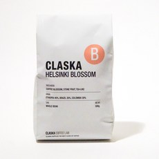 CLASKA HELSINKI BLOSSOM咖啡豆, 無研磨咖啡豆, 500g, 1包