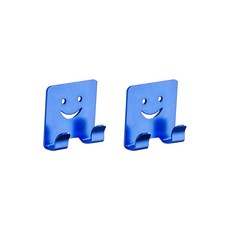 어가네닷컴 알루미늄 다용도걸이, 블루, 2개