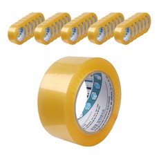 Woolim 重型包裝箱膠帶 50m, 50個, 透明