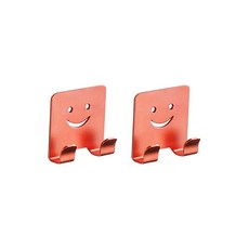 어가네닷컴 알루미늄 다용도걸이, 레드, 2개