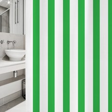 Design Soopul 浴簾 sc90 L 1800 x 1880 mm + 塑膠掛鉤 12入 + 白色浴簾桿全套組, 1套