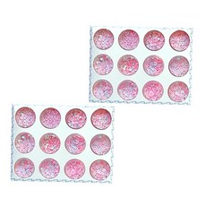 亮片粉色白色混合亮片, 混色, 2套