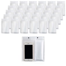 正面透明夾鏈袋 白色 7 x 18 cm, 2入, 100個