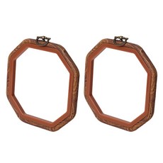 高級復古彈性繡框 正八角形 14公分, 混合顏色, 2個