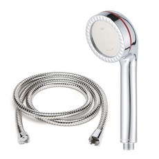 風暴強力蓮蓬頭+不鏽鋼沐浴軟管 1.5m組, 1組