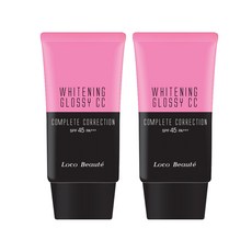 LOCOBEAUTE Locobeaute 亮白光澤CC霜 SPF45 PA+++, 單色, 2個
