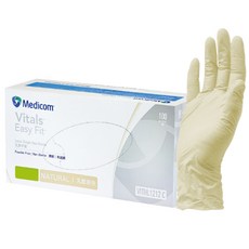 Medicom 麥迪康 Vital Easy Fit 乳膠手套 Ivory S, 象牙白, 小(S), 1盒