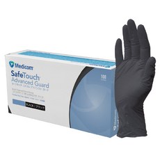 Medicom Advance Guard 丁腈手套黑色 S, 黑色, 1盒