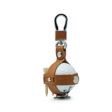 PLANnDESK 3in1 골프 볼 스트랩, 황토색, 1개