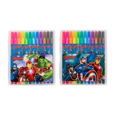 kumhong 復仇者聯盟 12 色親筆簽名筆 2 件套, 隨機發貨, 1套